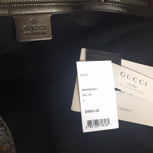 Gucci Soft Stirrup Python Bag - Picture 8 of 8